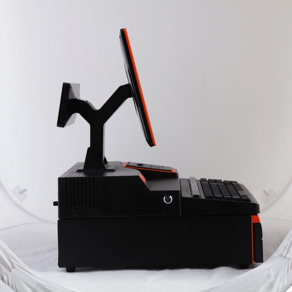 All in One touch Pos Machine with Customer Display printer and cash drawer Pos System Computer for supermarket retail store