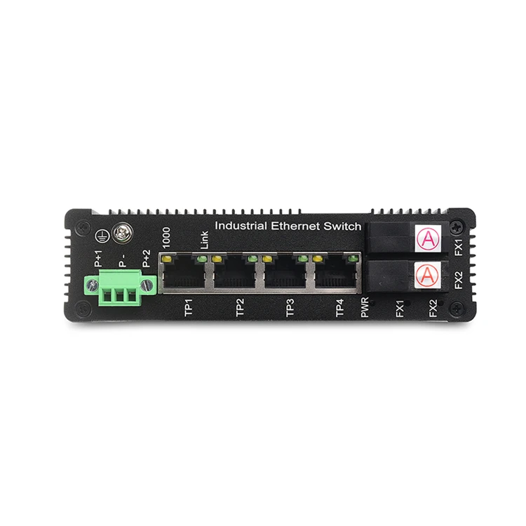 Hot New Products Sc Connector Gigabit 2 Optical 4 Electric Industrial Grade Switch