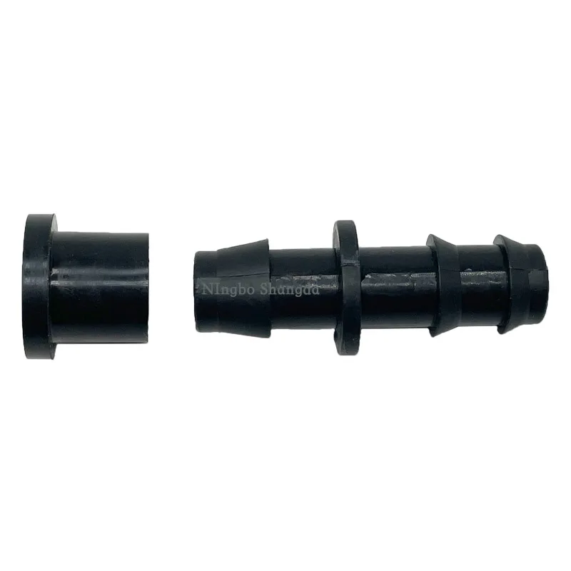 Drip pipe irrigation main hose connecting equal 16mm barbed pe hose fitting