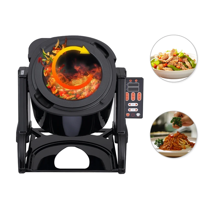 Commercial Custom 3200w Intelligent Sausage Stir Fry Machine Drum-Type Multifunction Electric Automatic Cooking Machine