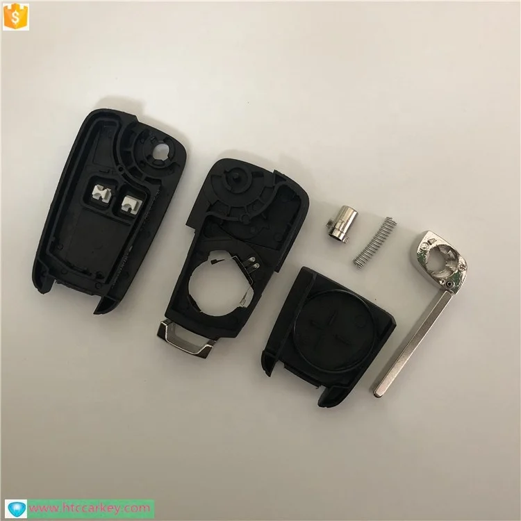 Flip key shell 2 button for c-hevrolet car key case