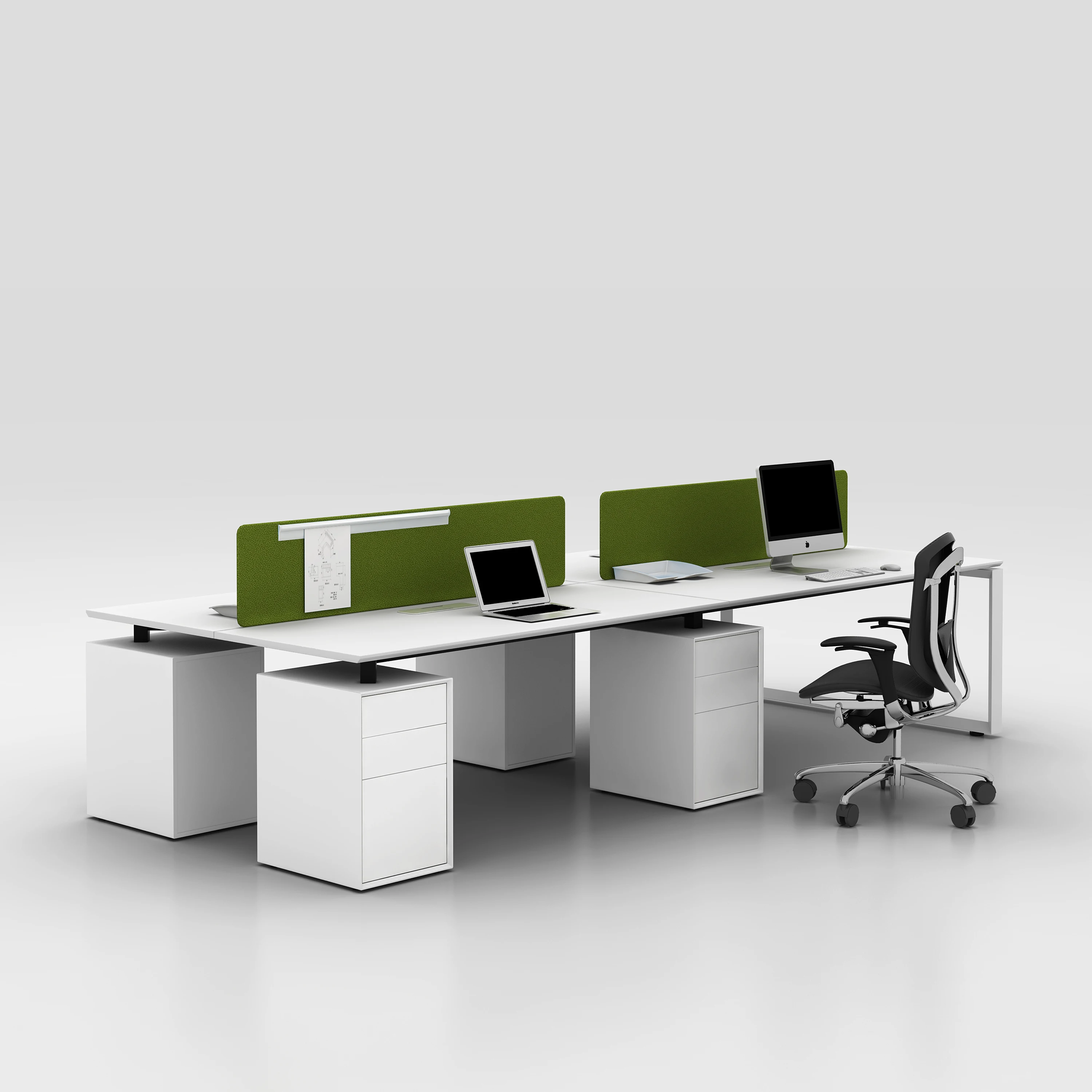 Modern Style Wood Furniture Desk Wholesale Wholesale Modern 4 Person Workstation Office Workstation