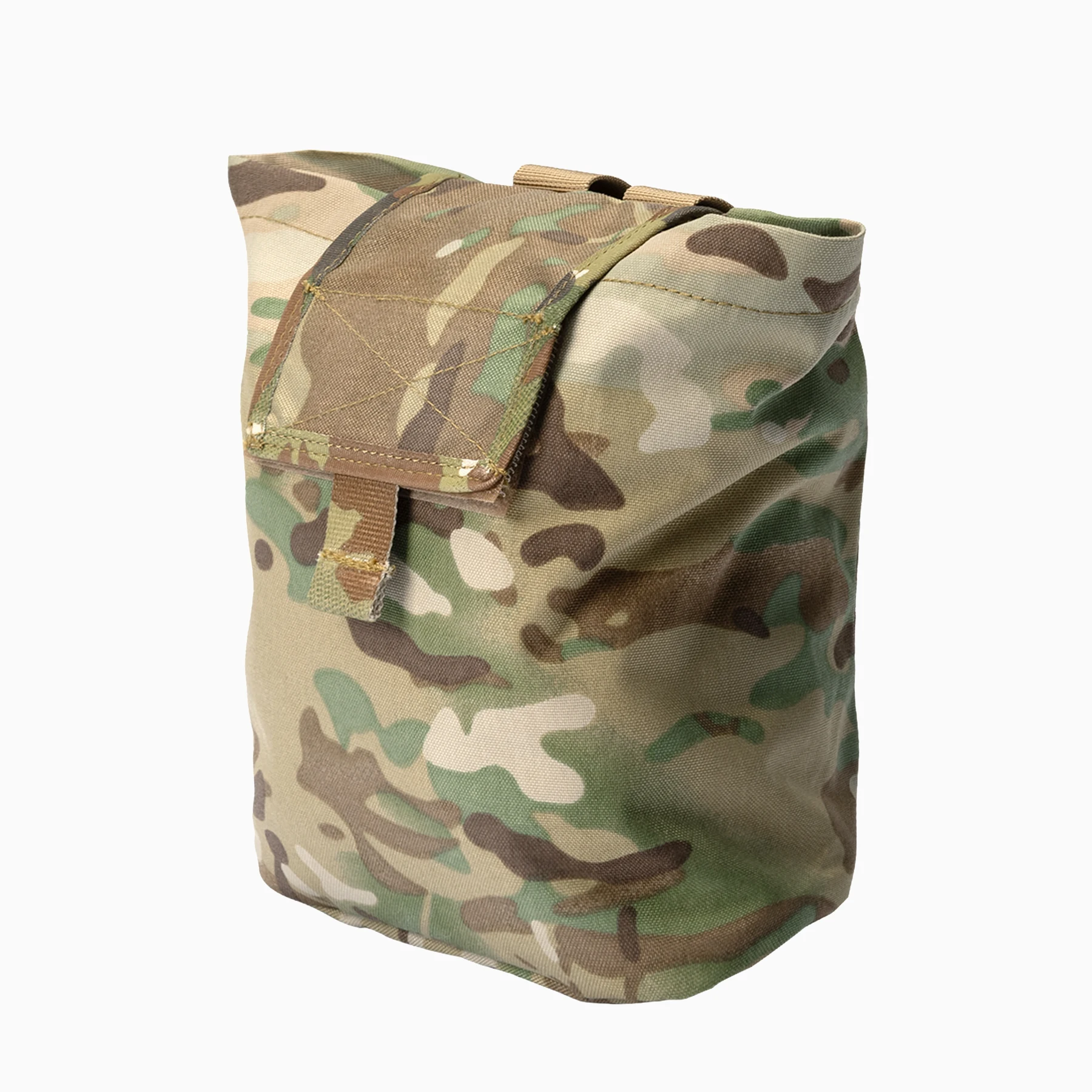 IDOGEAR Tactical Dump Pouch Multicam MOLLE Folding Mag Recycling Bag Recovery Pouch Drawstring Magazine Dump Pouch