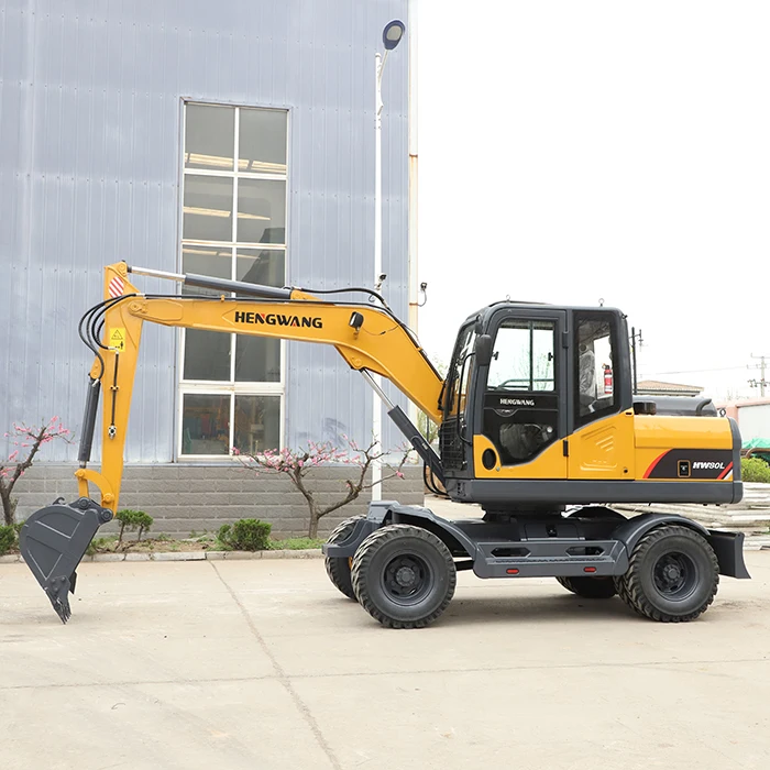 6 ton  7ton 10ton 8ton mini  excavator on wheels with high quality wheel type excavator with bucket excav for sale