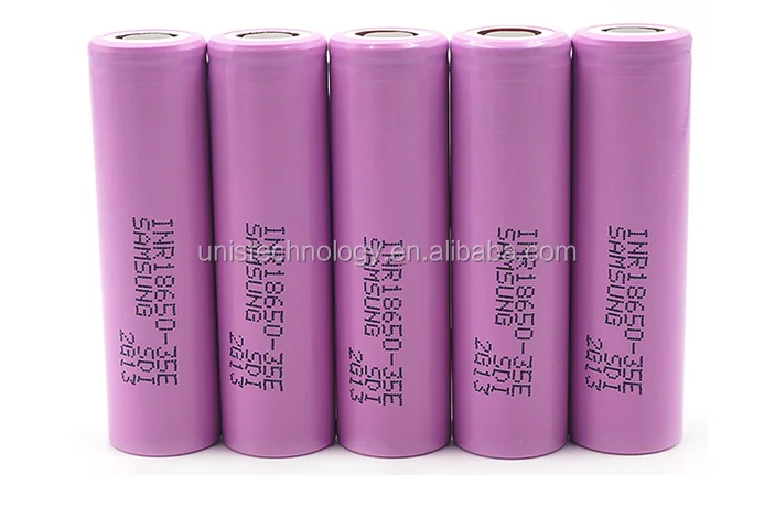 Original 18650 35E 3500Mah Battery Li-Ion INR18650-35E 3.7V  Lithium Battery Cell 18650 Battery 3500Mah for Electric Tools