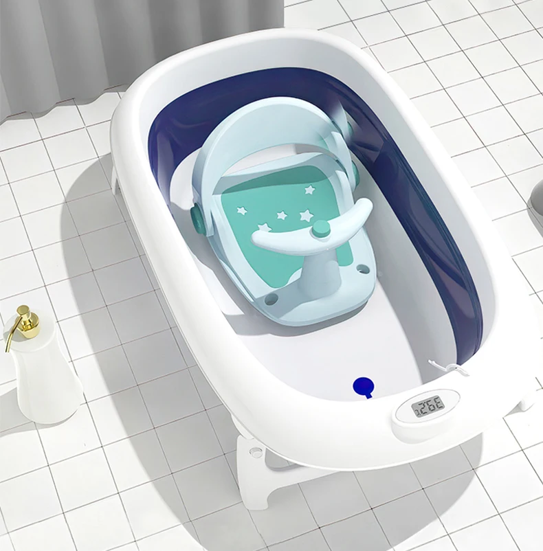 Infant Baby Bathtub Seat Baby Shower Seat Baby Bath Chair with Non-Slip Mat Toys Backrest Suction Cups