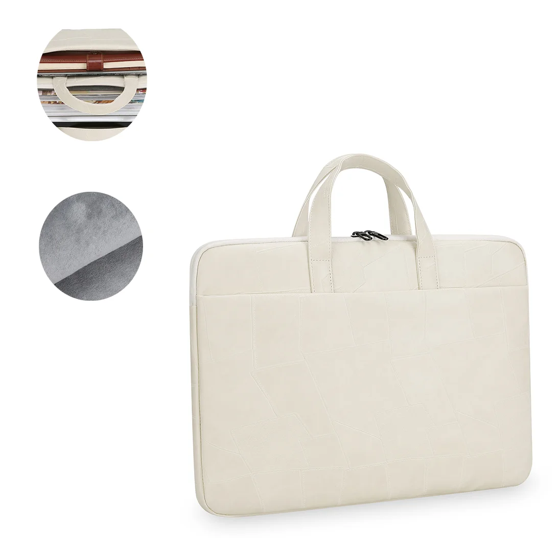 Professional Business Portable Laptop Tote Bag Large Capacity Black Case for MacBook Air Macbook Pro Other Laptops