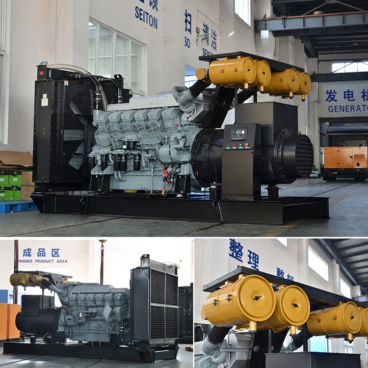 Mitsubishi S12H-PTA 800kw Generator 1MVA Diesel Generator with 24V DC Electric Start Reasonably Priced