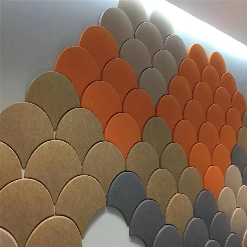 Wholesale Size Customized 100% Polyester Wall Acoustic Panel Wood For Hall