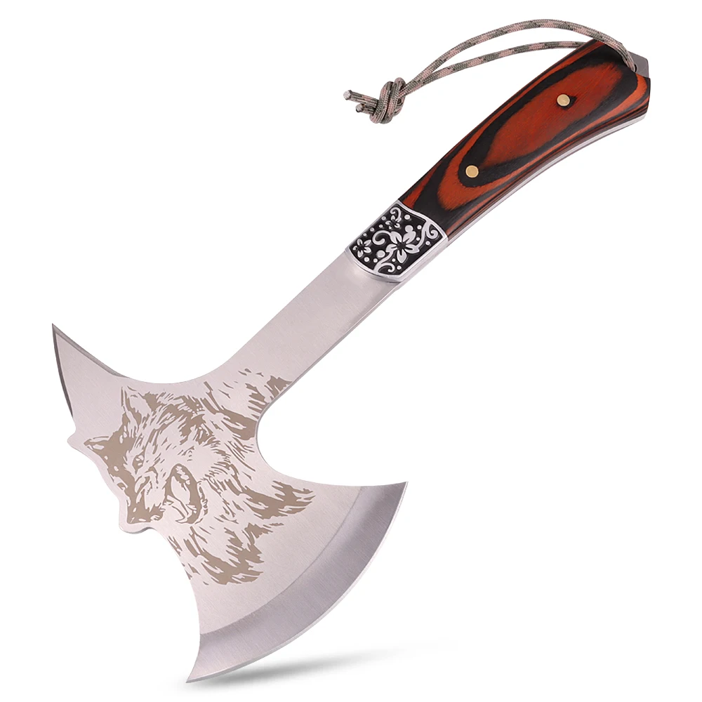 Hot Selling Wood Handle Multi-functional Axe Camping Axe Outdoor Hunting Survival Tools Equipment