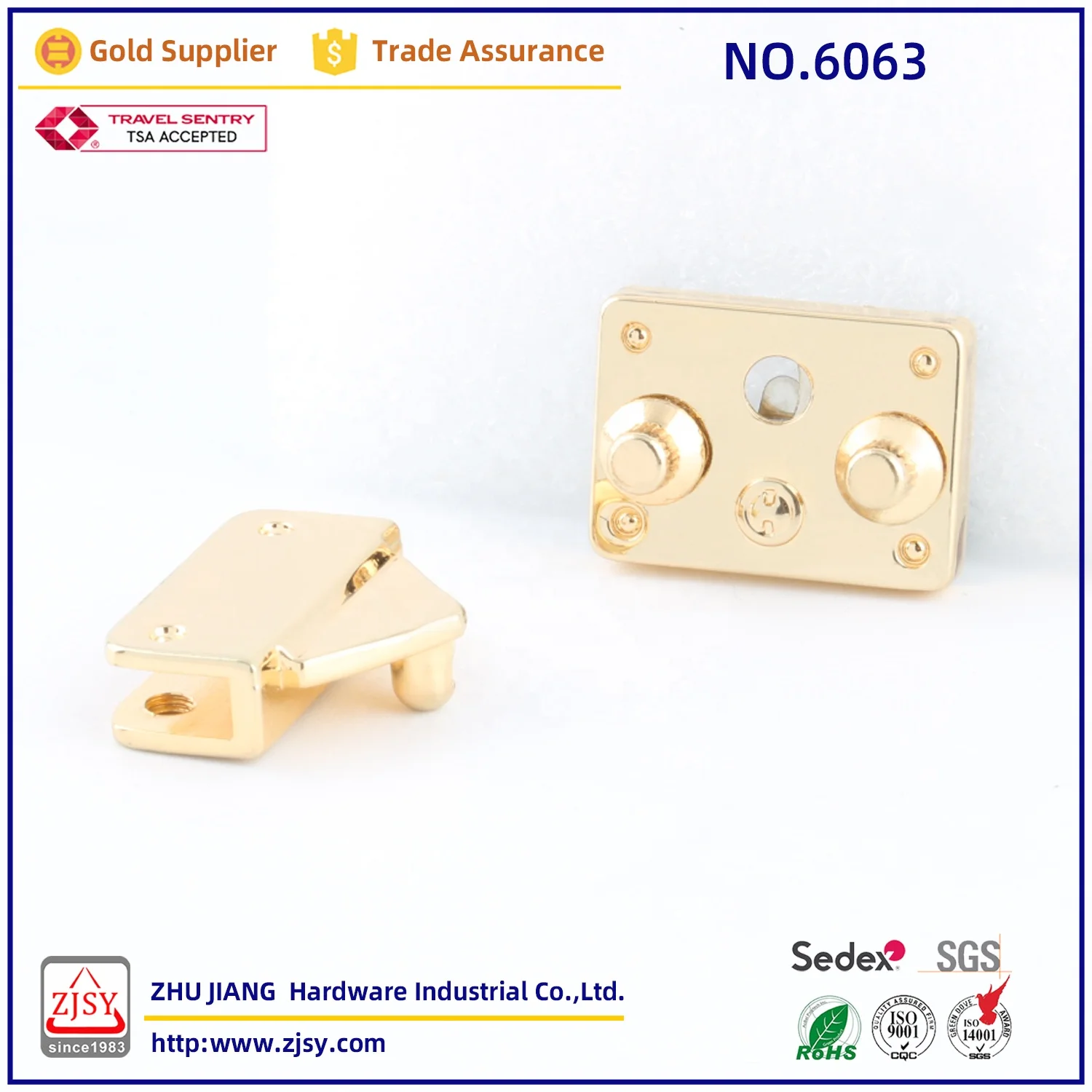 6063 Exquisite Handbag Metal Decoration Accessories Bag Clasp Lock