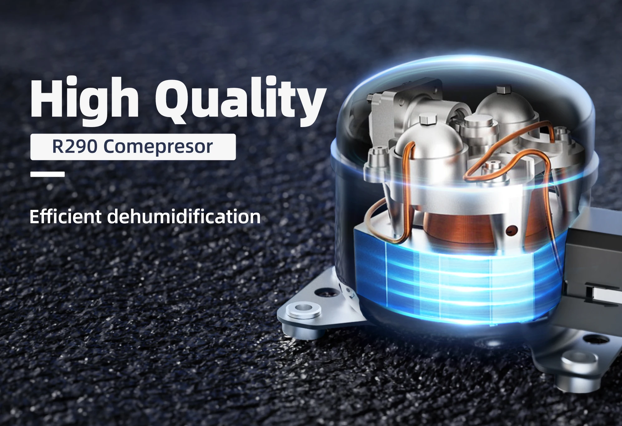 OEM Source Factory 2024 New Products Dehumidifier Suppliers Indoor Use Air Dryer Home Efficient Electric Compressor Dehumidifier