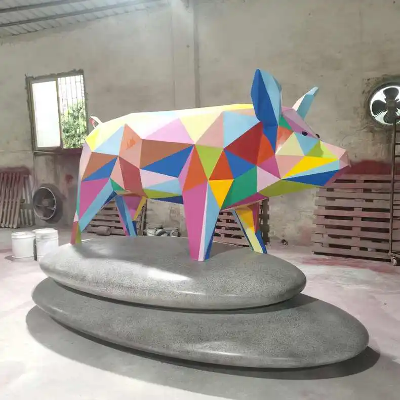 Factory Custom Make You Own Life Size Animal Design Art Fiberglass Toy Figure Statues Sculpture