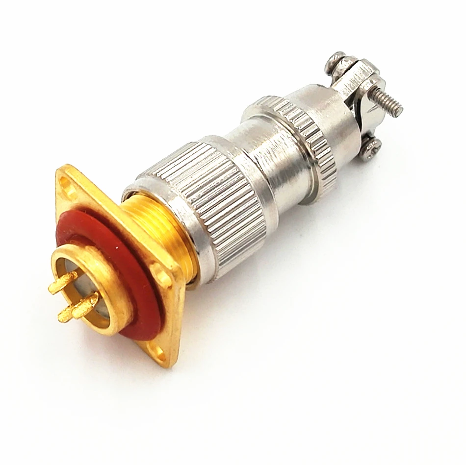 Link Signal mx12 3 pin male female waterproof solder seal wire connectors hermetic connector