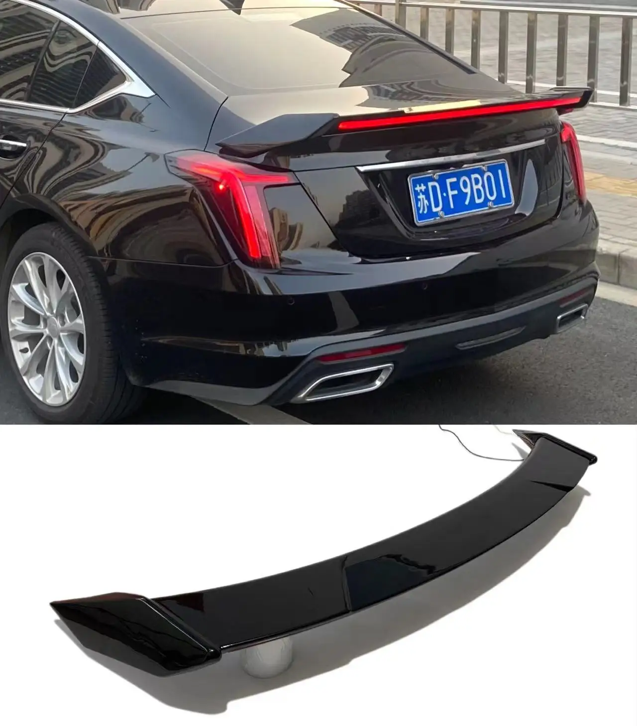 Manufacture Full LED Taillights  2019-2020 New With Sequential Turn Signal Tail lights For CADILLAC CT5 LED Spoiler Light