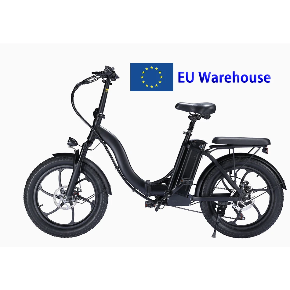 Best price 350W 48V ebike EU Warehouse Electric City Bike Fat Tire e-bike cycle folding electric bicycle