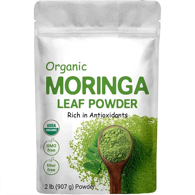 Customize Label Pure Natural Organic Moringa Powder Moringa Leaf Extract Powder For Dietary Supplements