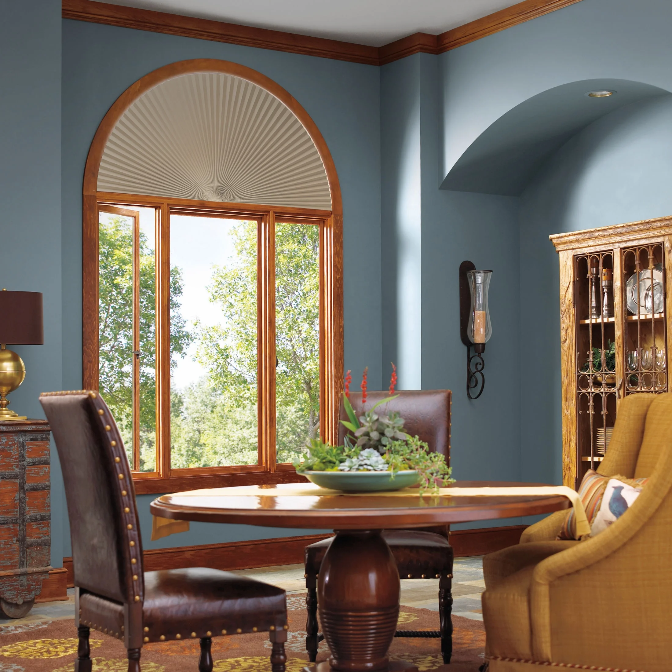 Half Circle Window Shades Easy Install Nonwoven Arch Pleated Blind Fabric Filtering Light Prefect Fit For Half Moon Arch Windows