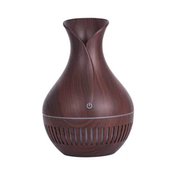 New fashion130ml Wood Grain Micro porous car color changing LED light USB air stick Humidifier