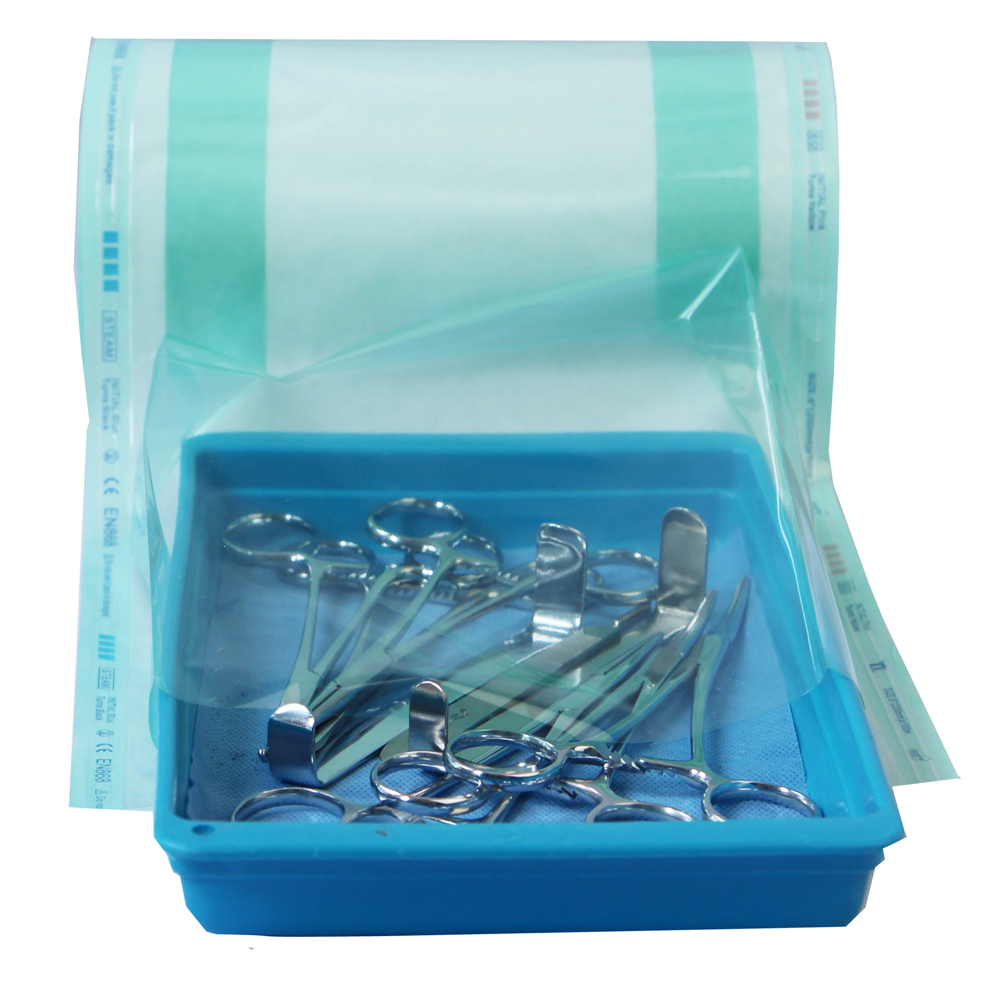 Disposable Heat Seal Medical Gusseted Reels Bags of Autoclave Sterilization