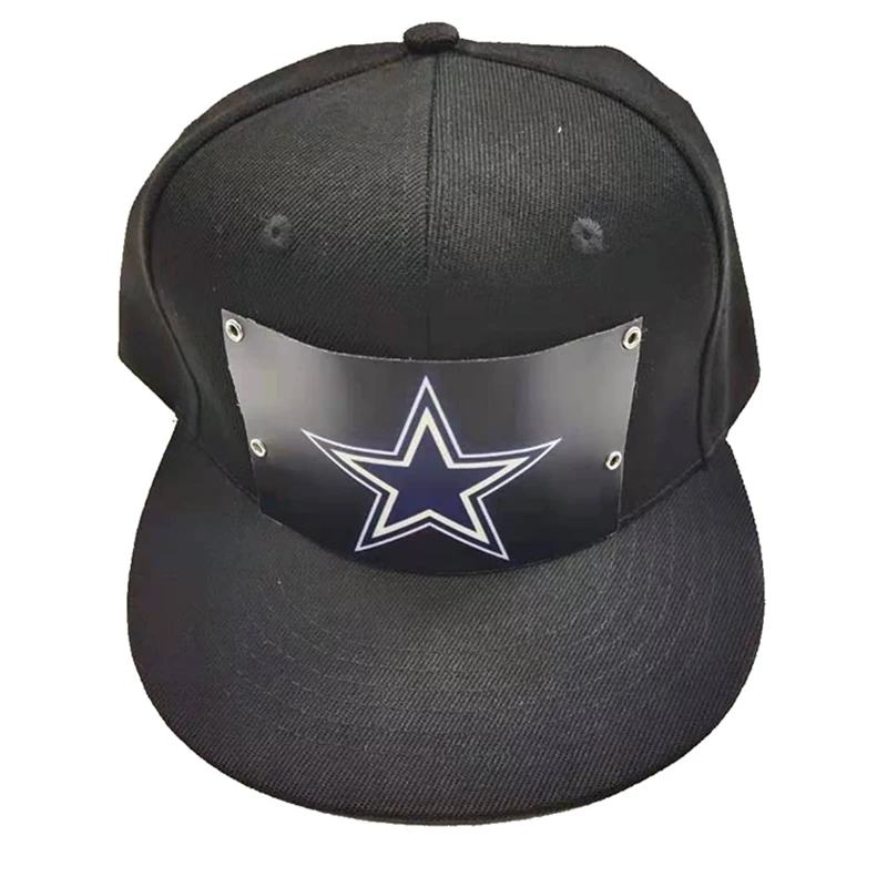 В наличии, Высококачественная неоновая светодиодная крышка EL Cap со звуковой активацией, черная светодиодная крышка