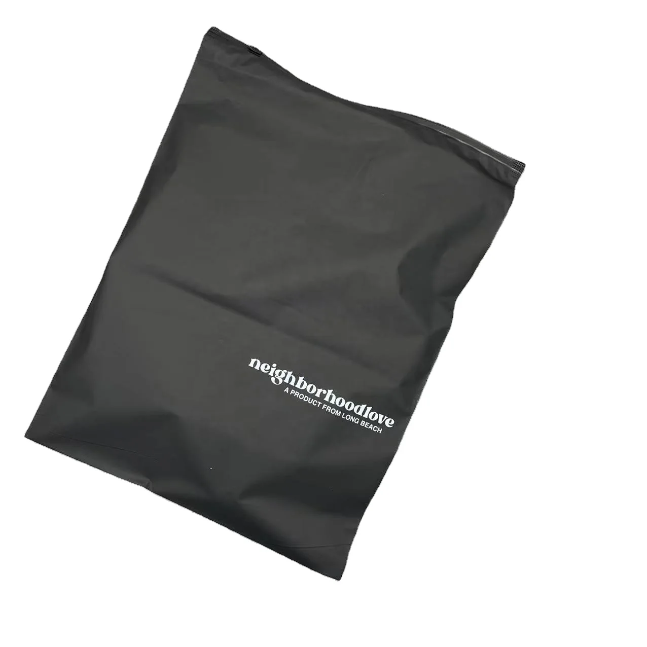 Wholesale Custom PVC Packaging Black Frosted Zipper Bag Square Bottom Clothing Rice Featuring Screen Printing Surface Handling