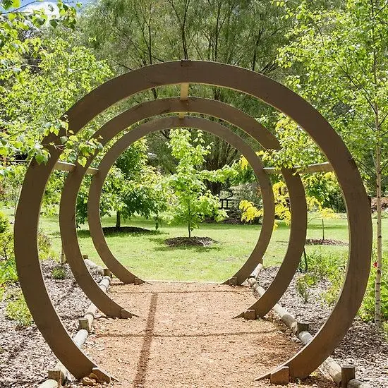 Corten steel garden gate for City Gardens Landscape Design