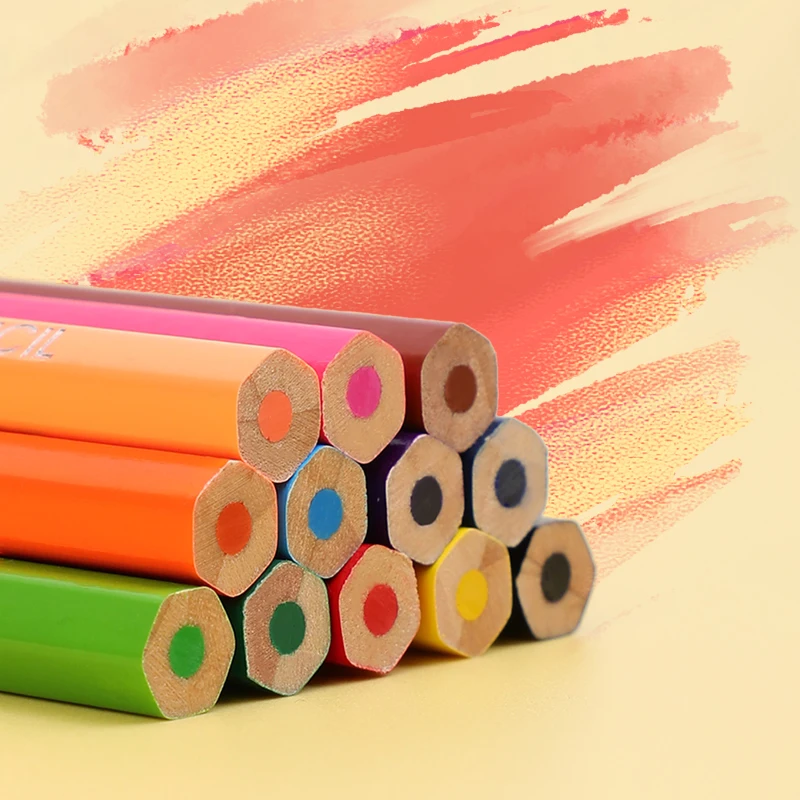 Weibo 12 Colors Cute Professional Drawing Pencils Set Oily Wood Color Pencils Artist Graffiti School