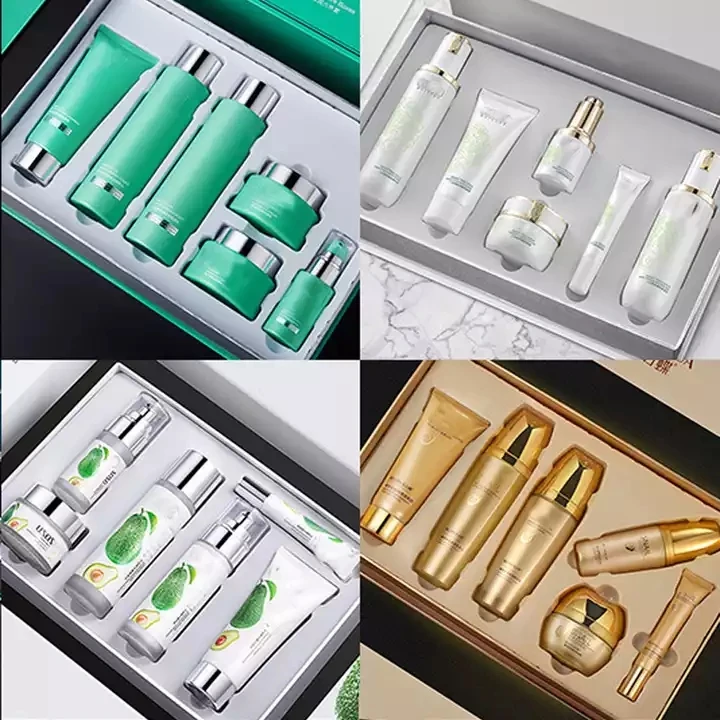 Hyaluronic acid facial kit anti face acne treatment oily serum creams skincare gift skin care set for autumn winter