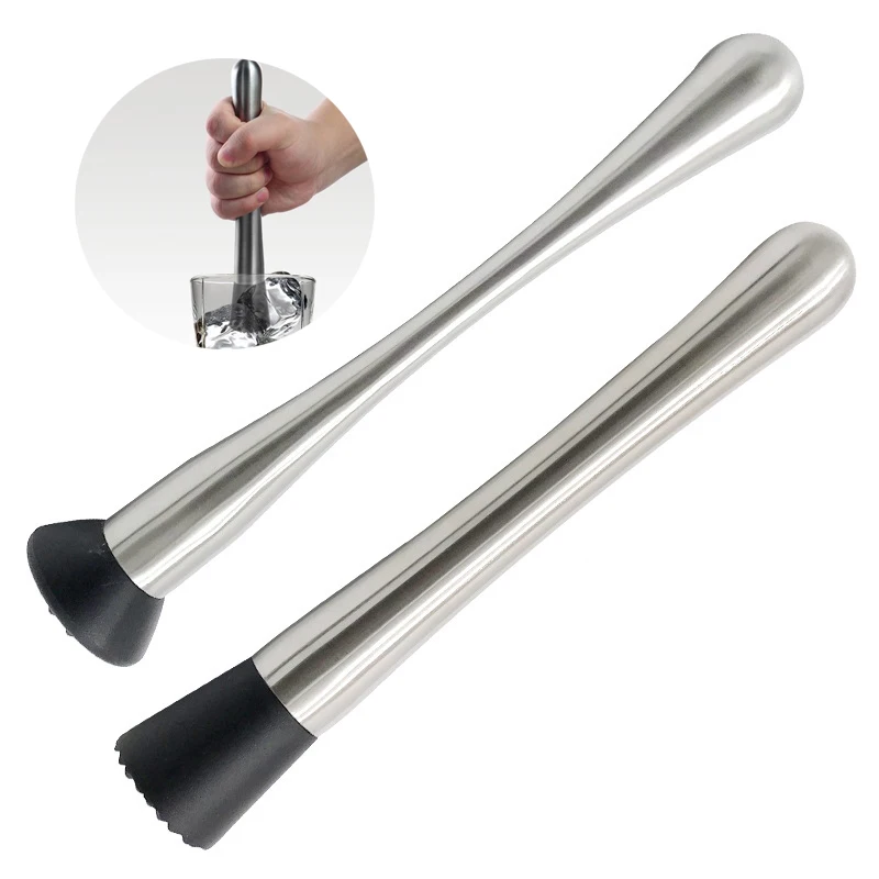 Stainless Steel Ice Hammer Lemon Hammer Cocktail Sweater Stick Pressed Juice Pounder Crushed Swimmer Bar Milk Tea Supplies