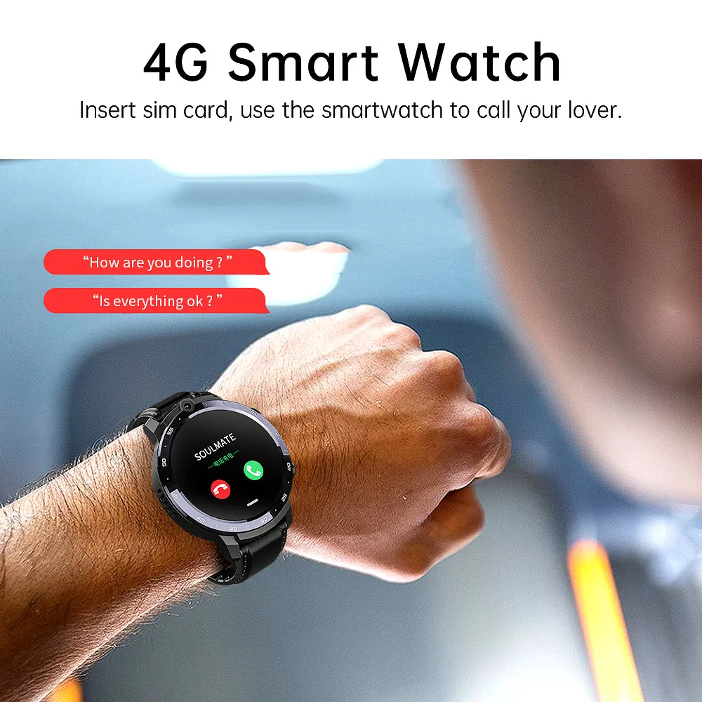  Смарт-часы Android 4G Reloj Inteligente с GPS Wifi камерой поддержка онлайн Sim-карты браслет на запястье сенсорный