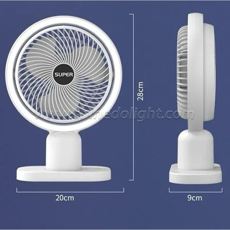 Desktop Mini portable rechargeable large wind turbine home desktop fan gift