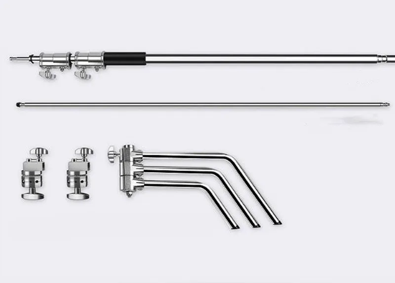 
Light Stand 3.3m/40 inch Studio Centry C Stand Detachable Light C-stand +Line Resizer+Grip Arm 