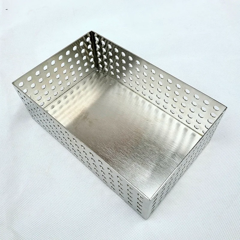 Quality Stainless Steel 304 316 316L Instrument Tray and Woven Wire Mesh Baskets Sterilization Tray Disinfection Basket
