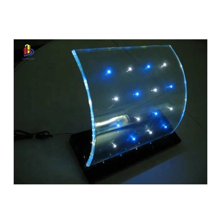 Customizable displaying advertising Led laminated glass transparent led screen indoor outdoor glass