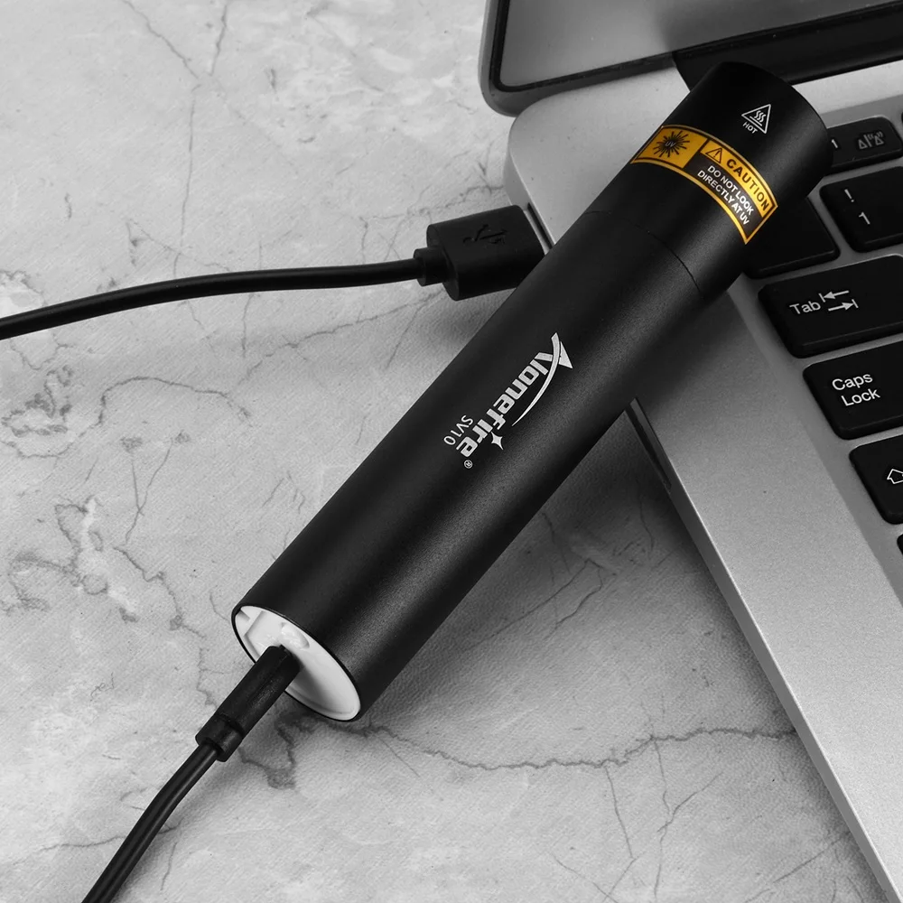 Alonefire SV10 UV 365nm Ultraviolet Flashlight USB Rechargeable Blacklight Pet Urine Dog Cat Urine Stains Leakage Detector Light