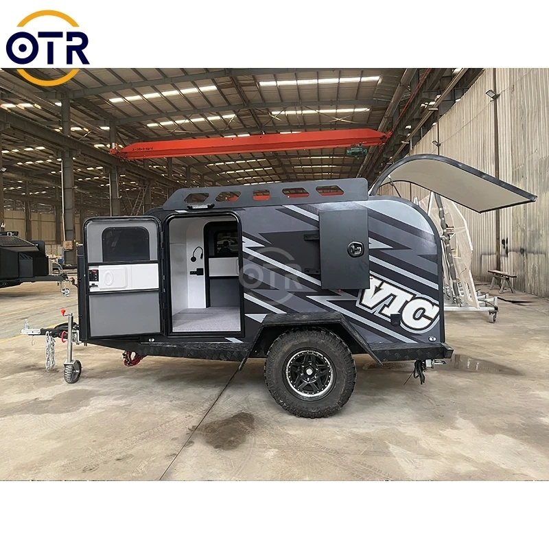 Factory Direct Supply   Towing Aluminum Overland 4 People Travel Trailers  4X4