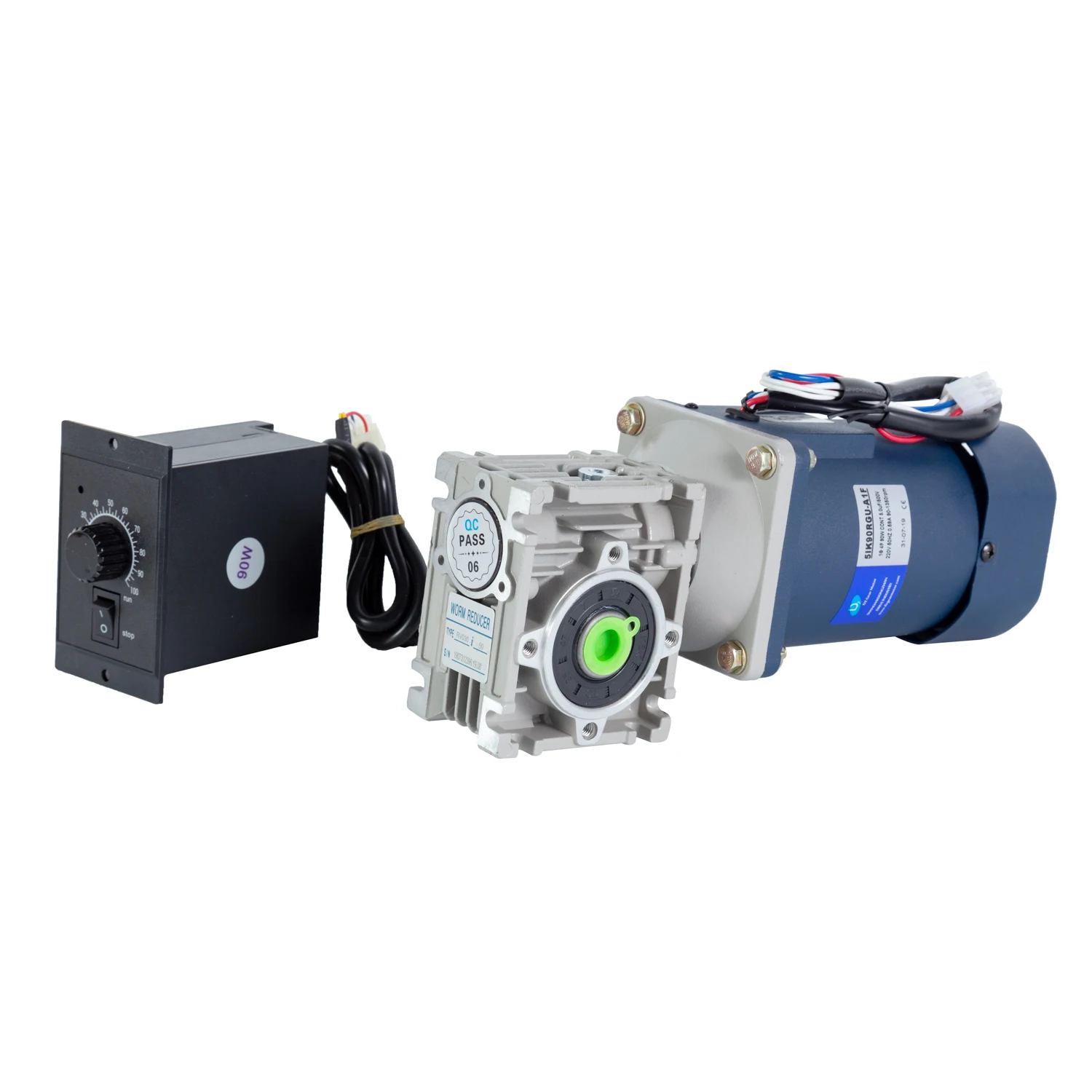 DC gear motor 12v 24v motor has worm gear box and high torque, low speed