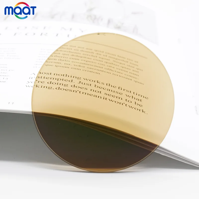 maat comfortable 1.56 HMC photo brown photochromic stock resin lenses