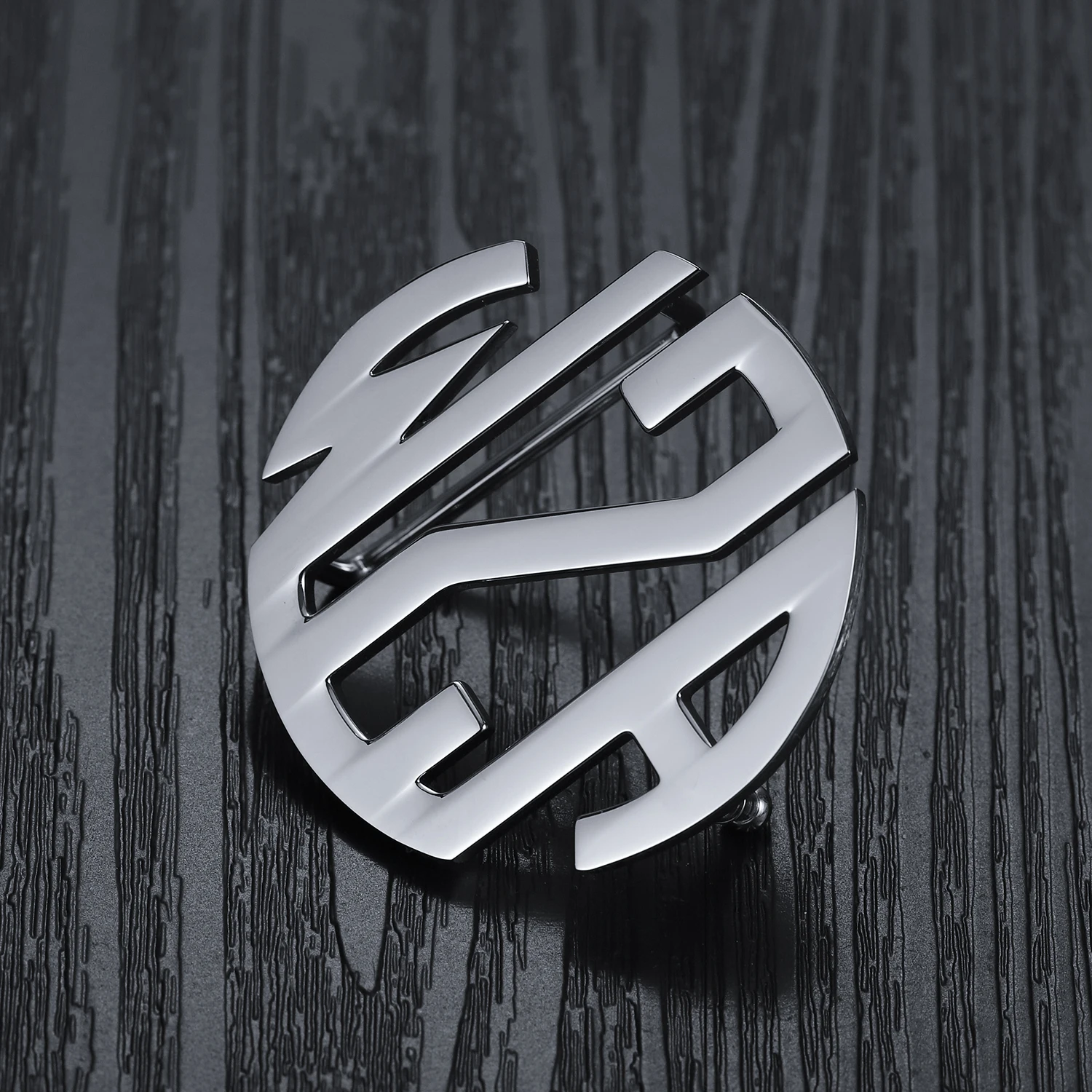 Custom Metal Hollow Letter Brand Belt Buckle For Men With Engraved Logo