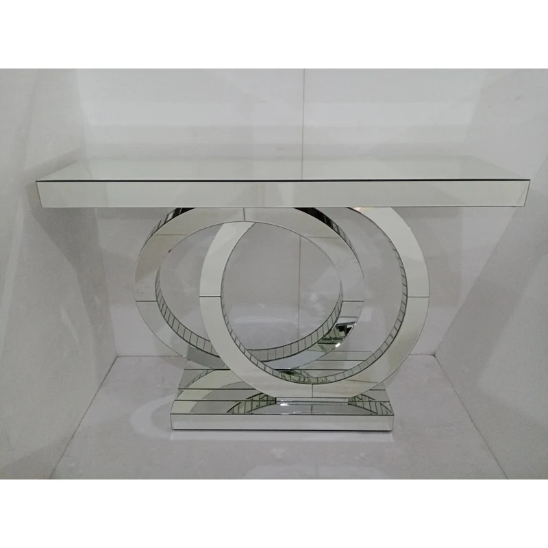 
Modern mirrored console table furniture glass console table decor 