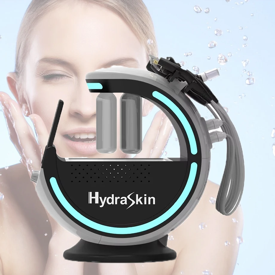 7 in 1 ICE Blue skin analyzer hydra dermabrasion full facial care hydra skin machine