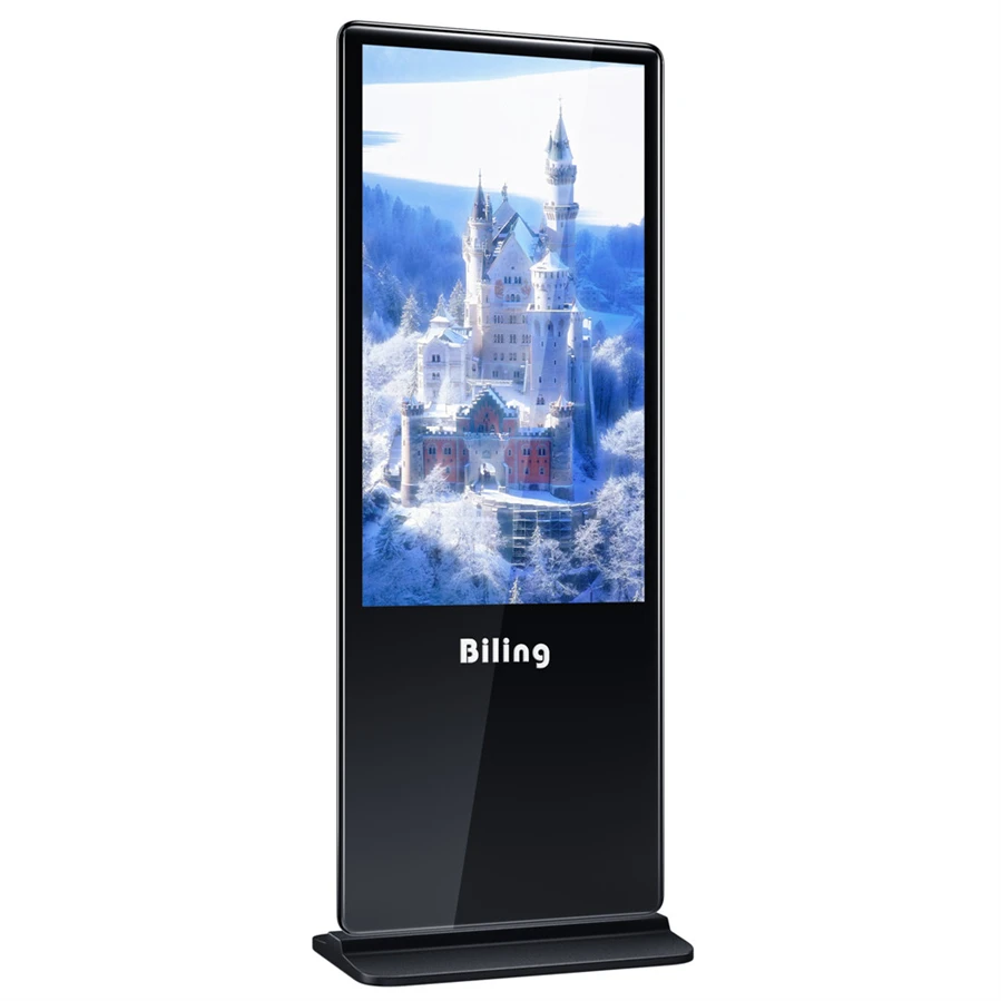 55 inch Standing interactive LCD digital signage with CMS software for Remote control advertising