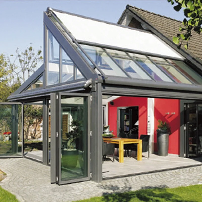 
Factory price high quality glass sun room aluminium frame sunroom open air free standing sunroom 