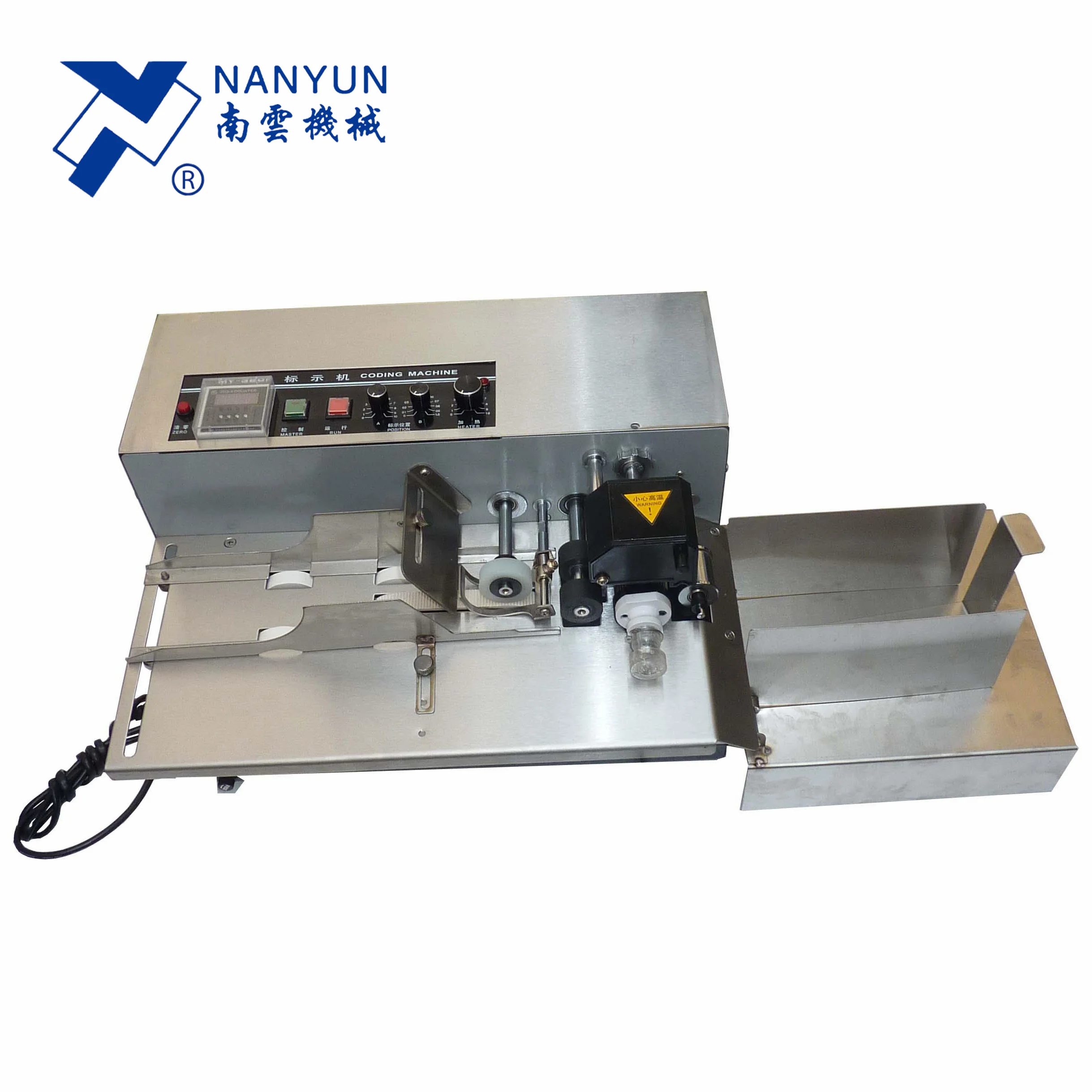 Nanyun NY-810 непрерывная Твердые чернила даты крена принтер для коробка бумажных карточек пластиковая сумка