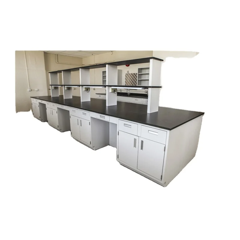 Factory Direct Customized Steel Laboratory Bench Wet C-Frame Design for School and Hospital Science Laboratories