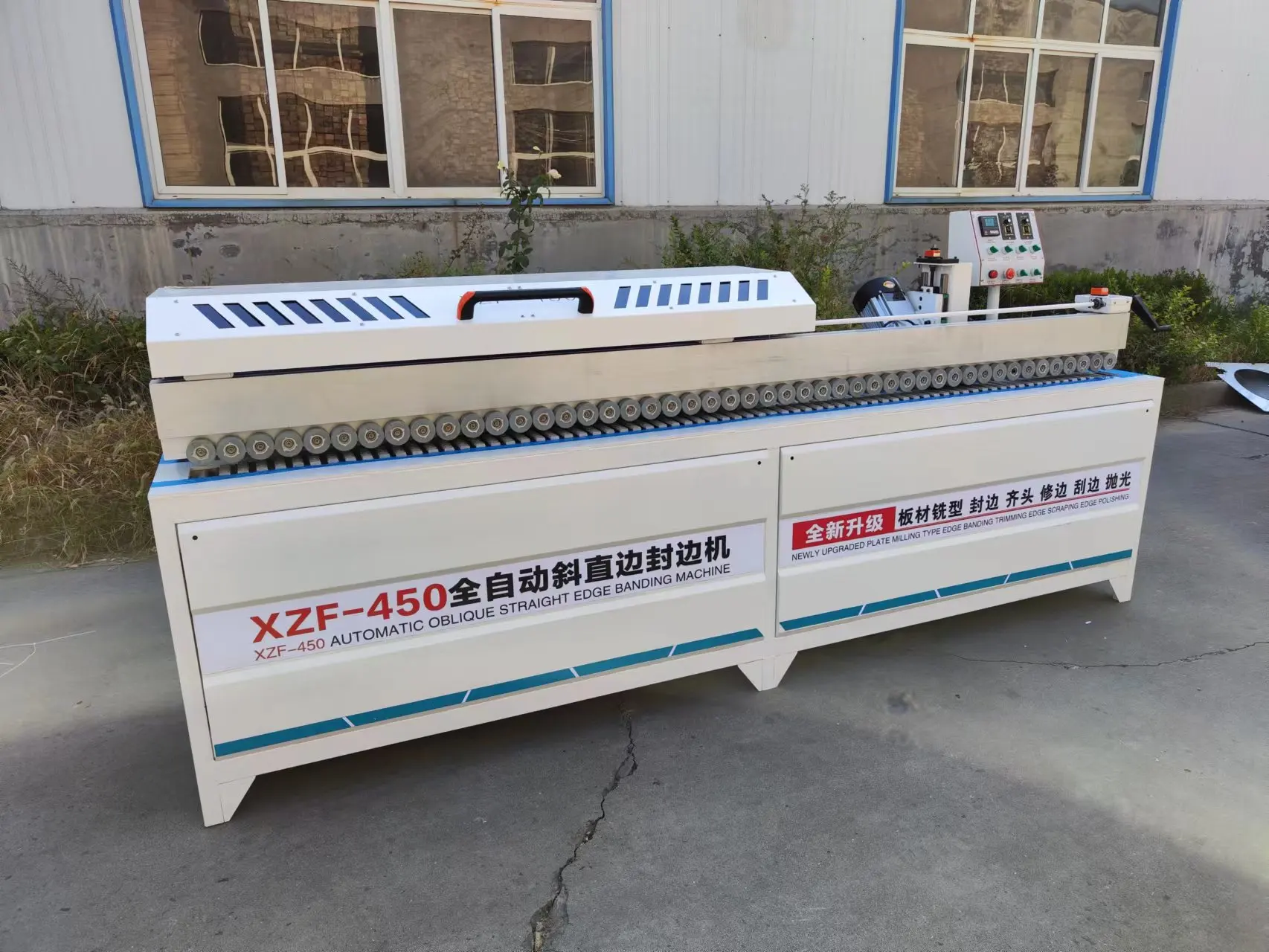 XZF450 Automatic oblique Straight Edge Banding Machine Best Quality High Speed Edge Banding Machine For Woodworking