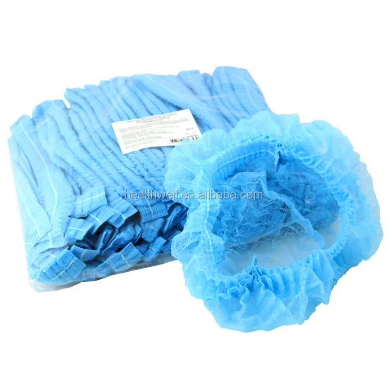 Wholesale Nursing Scrubs Hat Nurse Head Cover Nonwoven Clip/Bouffant Caps