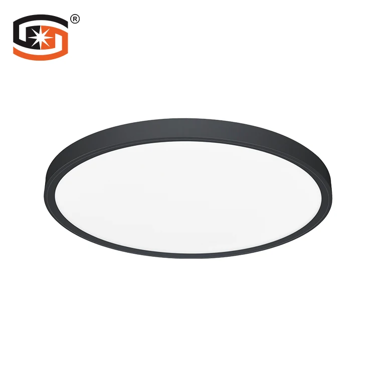 Ultra Slim Elegent Design Ceiling Lamps 18w 24w 32w 40w 50w 60w Round Black Led Panel Lights For Home