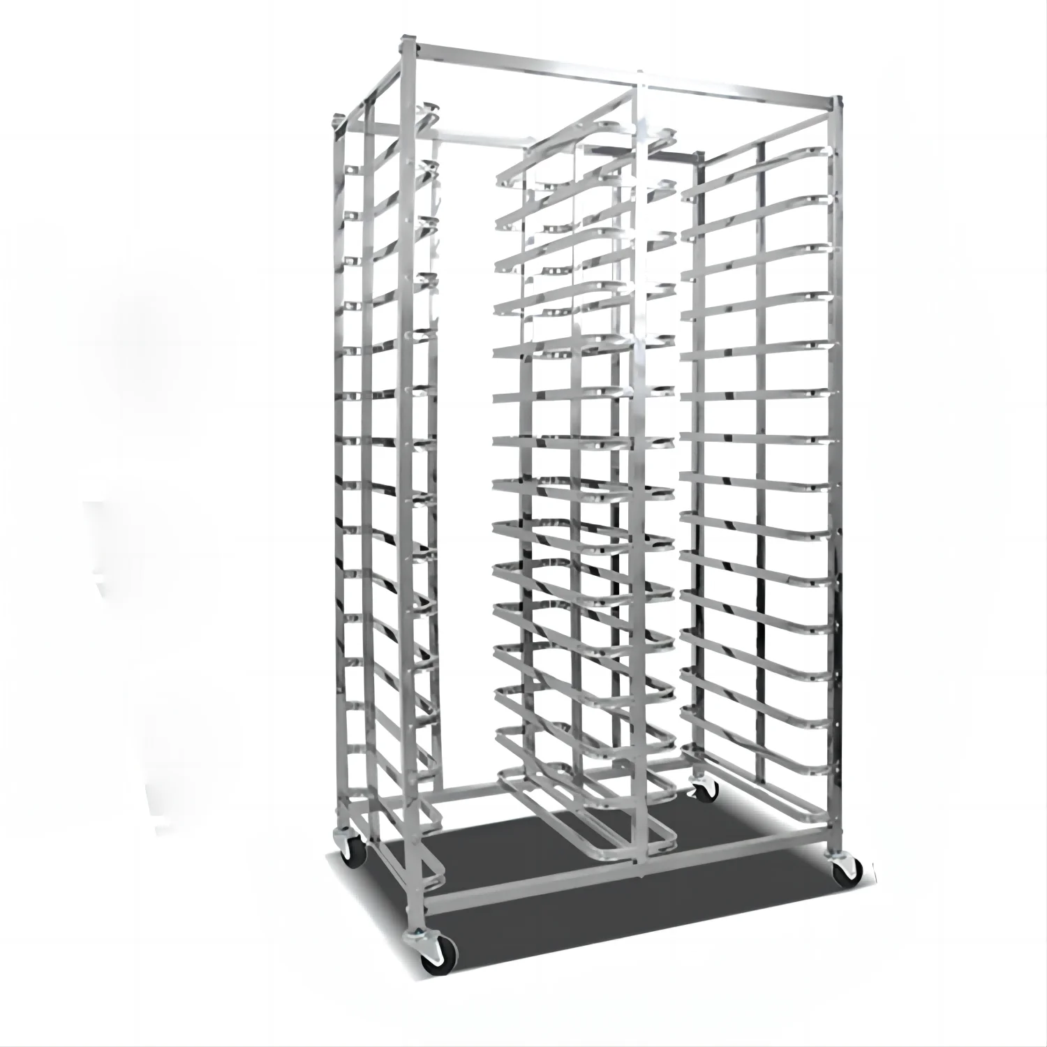 Customizable food grade 304 stainless steel tray trolley , multifunctional commercial truck rack , stainless steel pallet rack